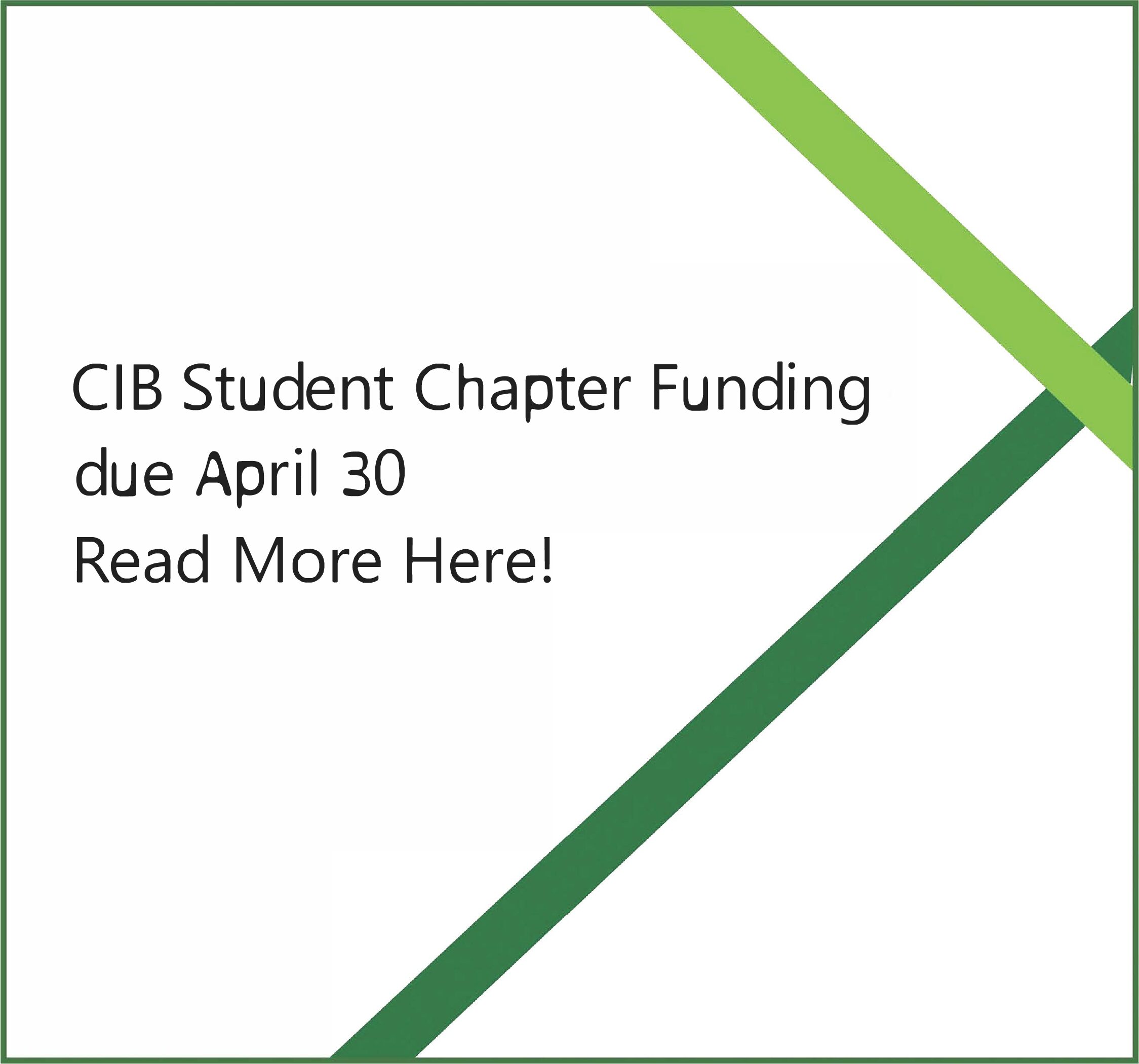 CIB Student Chapter Funding 2021