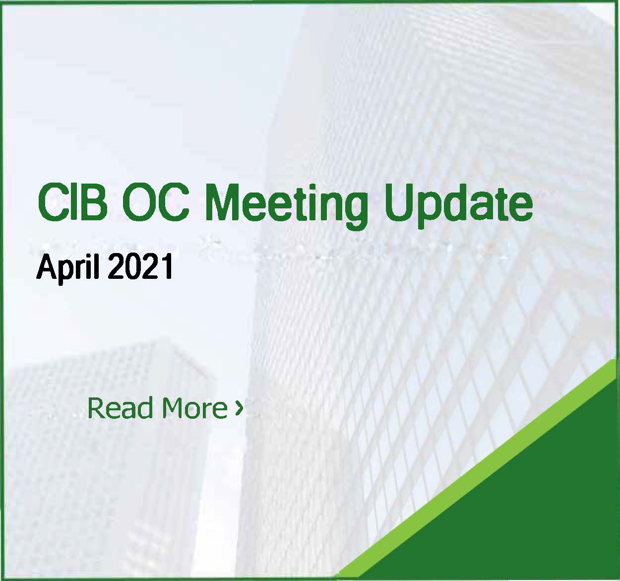CIB Officers Committee Meeting April 2021