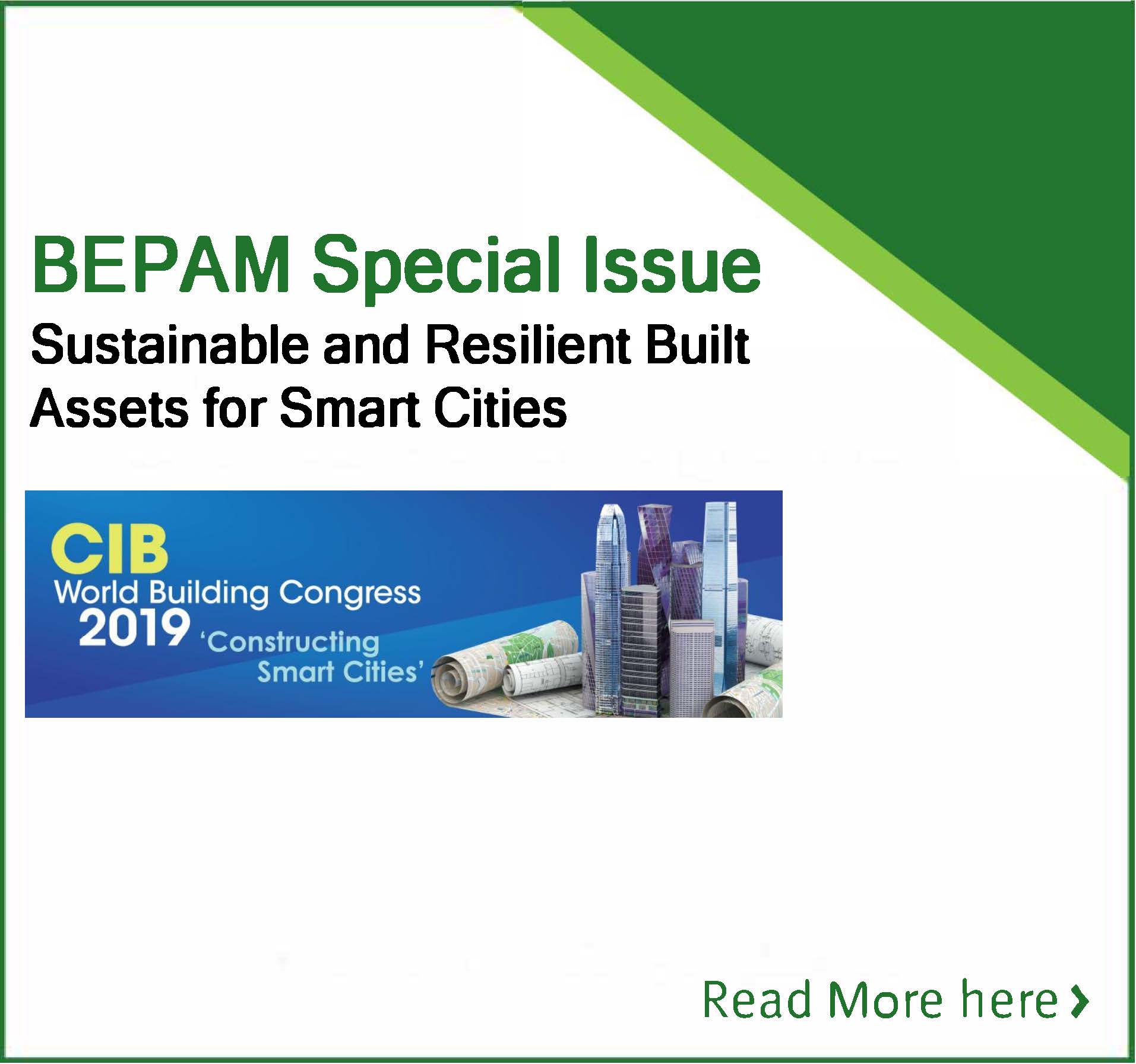 Vol. 11, Issue 3 of BEPAM (Built Environment Project and Asset Management) is now available online