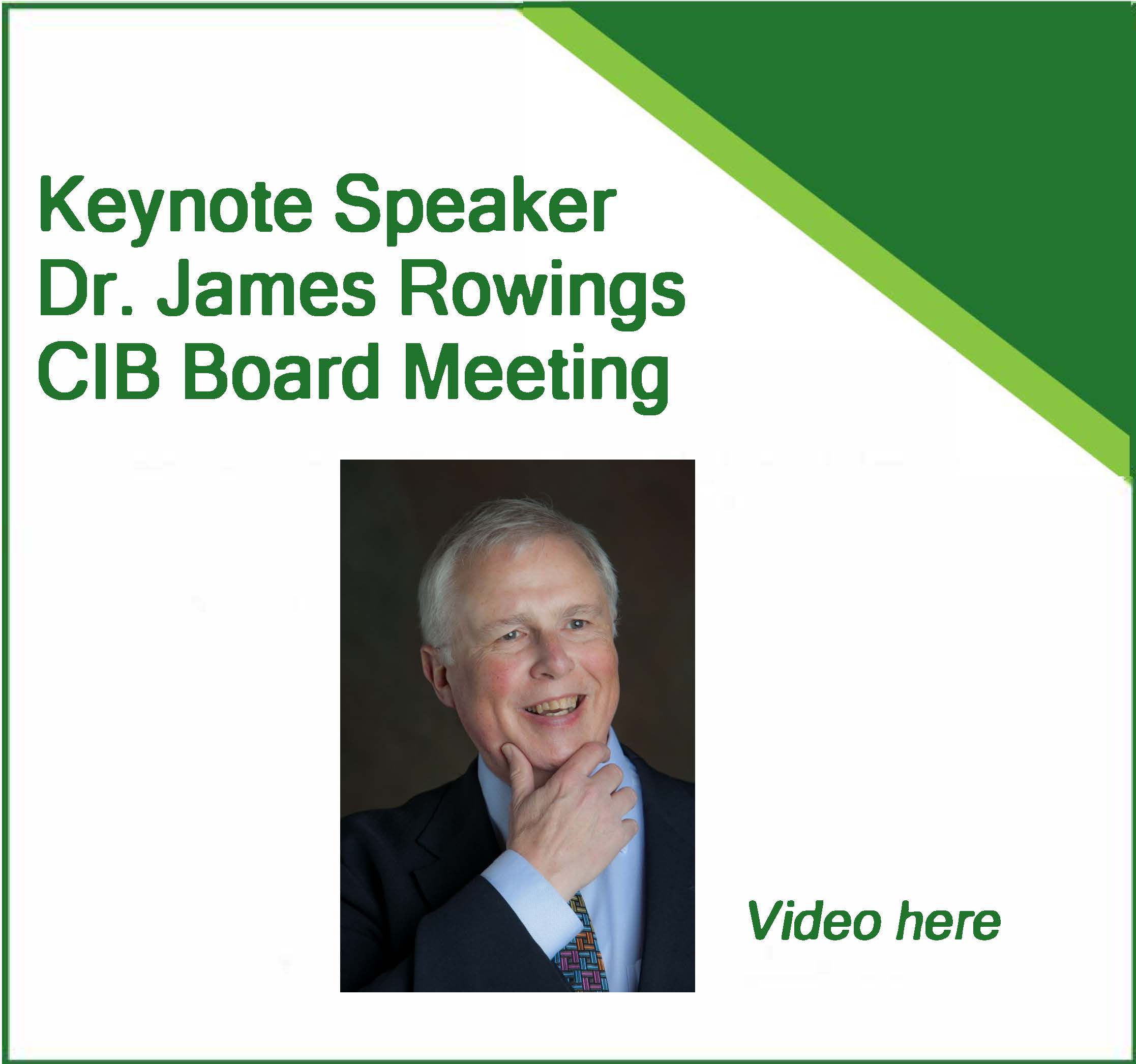 Dr. James Rowings of Kiewit Corporation, USA – CIB Board Meeting 29 June 2021