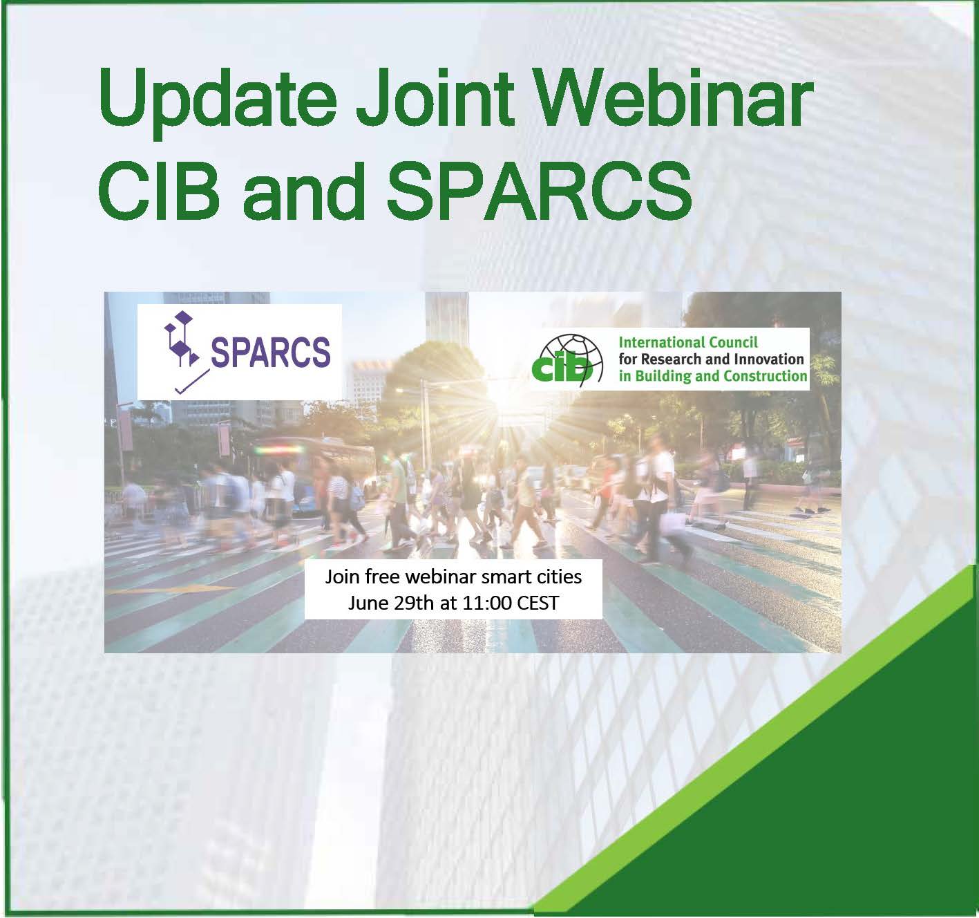 CIB TG88 SPARCS Webinar 29 June 2021