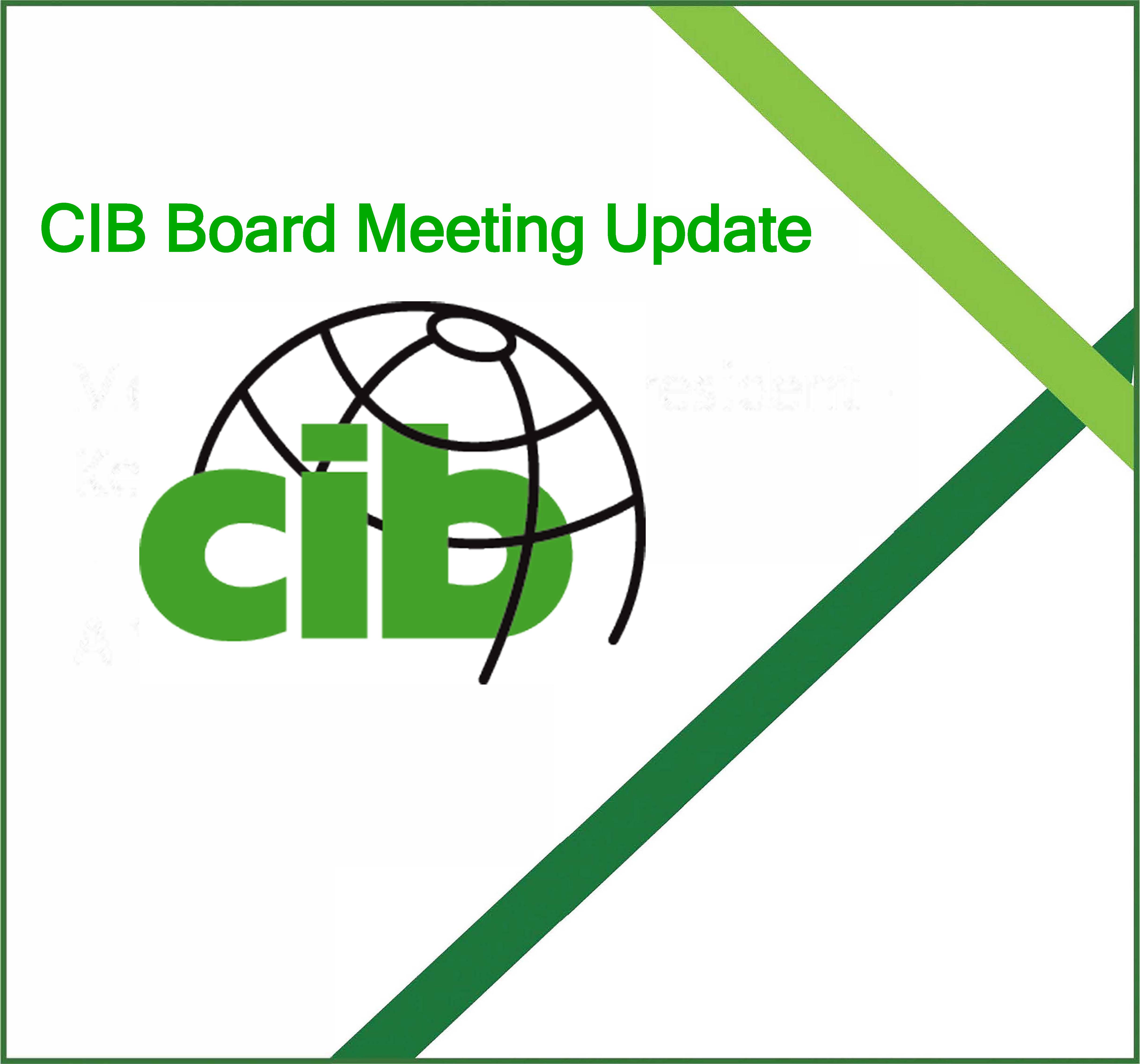 CIB Board Meeting October 2021