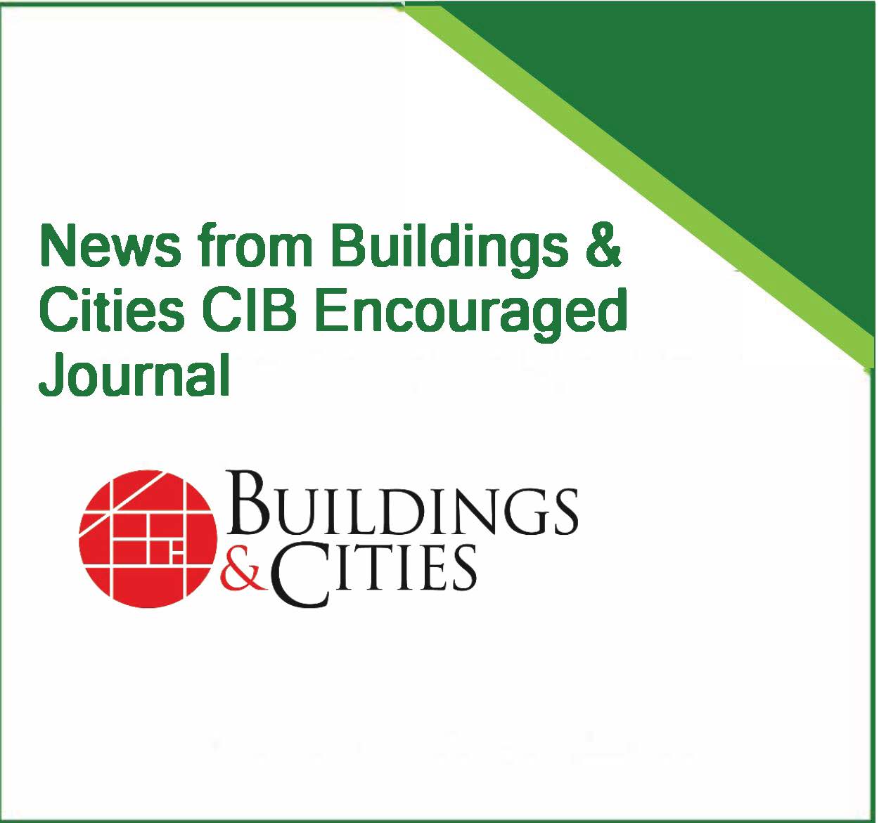 News from Buildings & Cities: November 2021