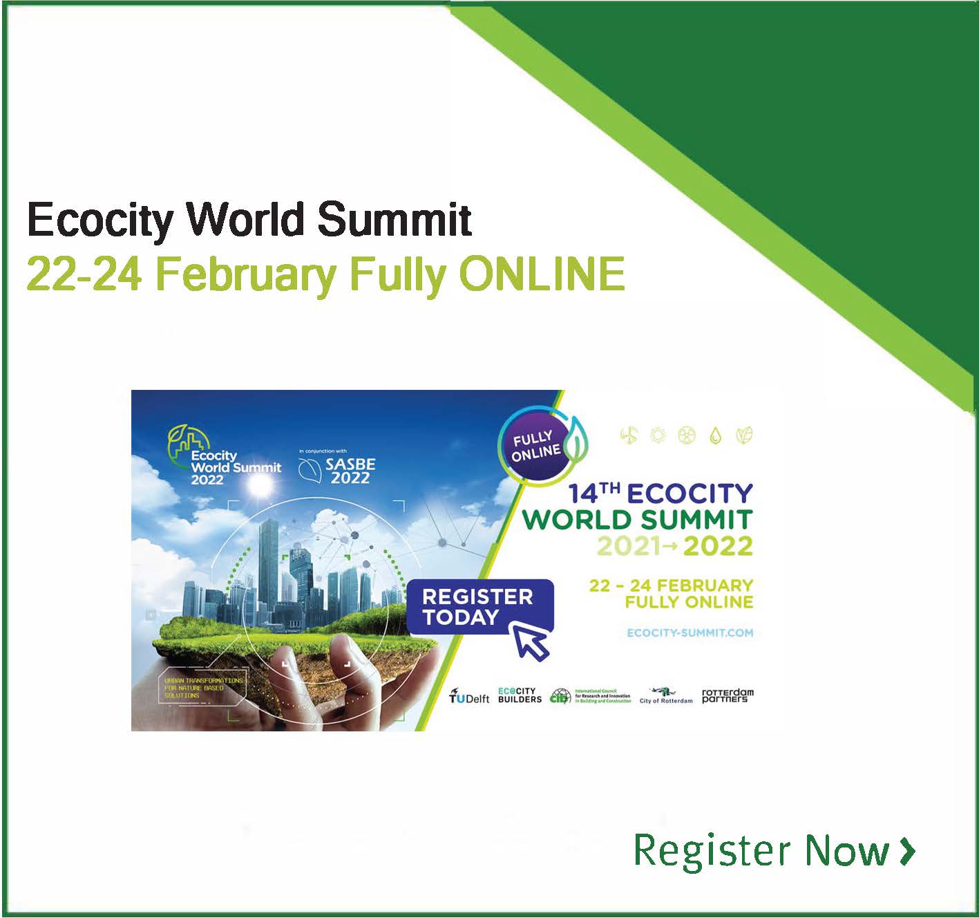 Join us for the 14th edition of Ecocity World Summit!