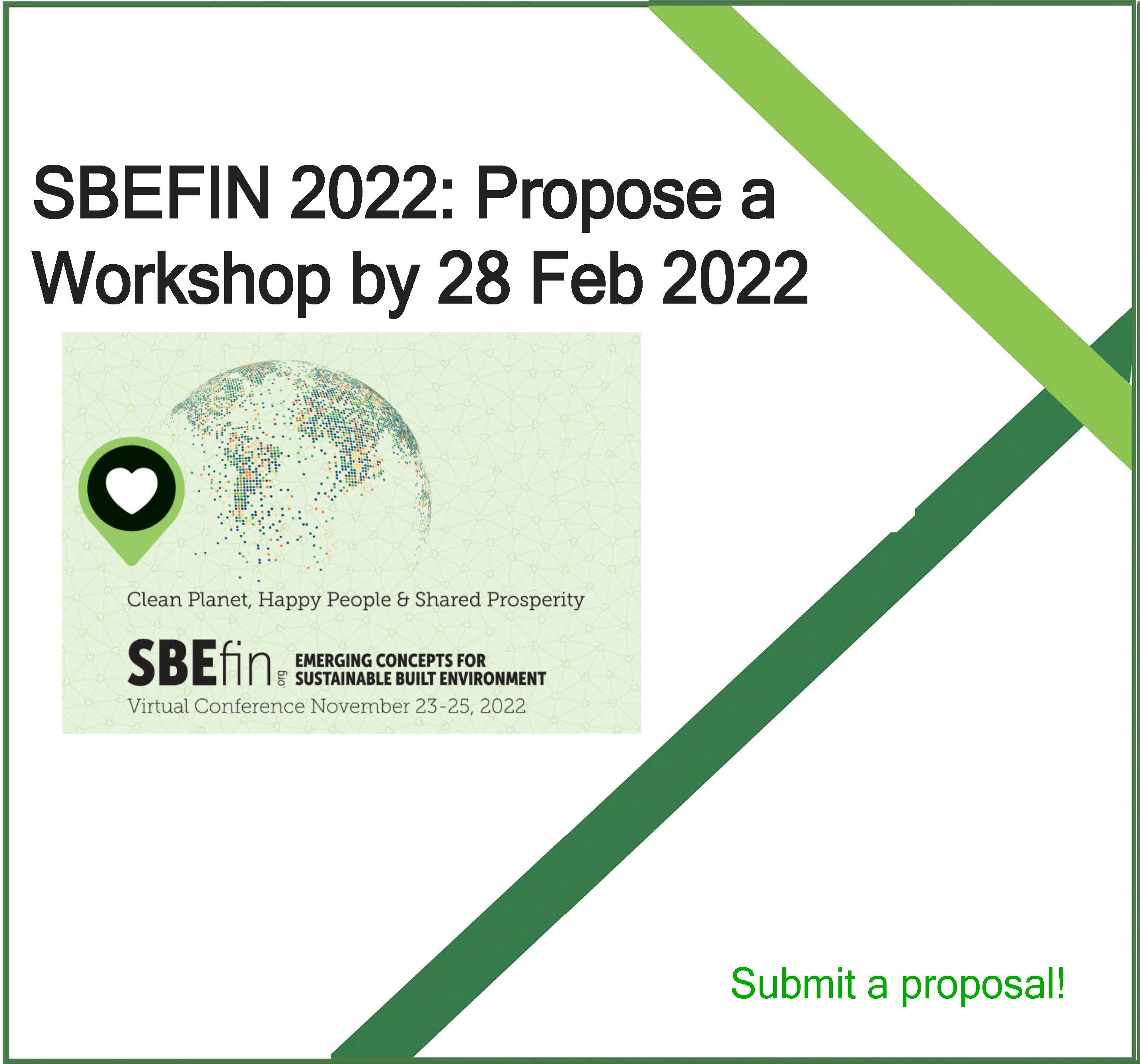 SBEFIN 2022: Call for Workshop Deadline 28 February 2022