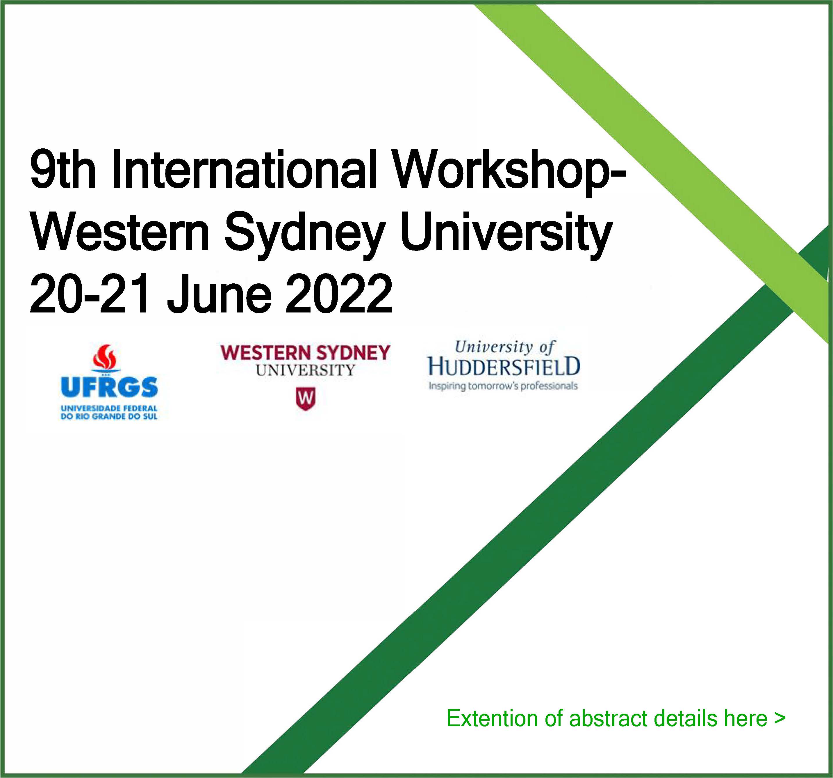 9th International Workshop-Western Sydney University 20-21 June 2022