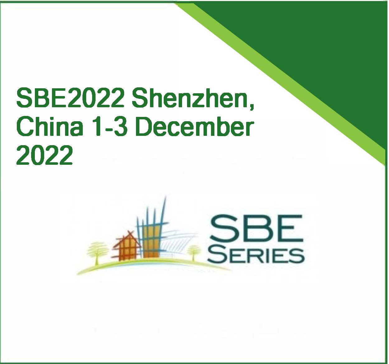 SBE2022 Shenzhen, China 1-3 December 2022￼