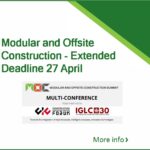 Modular and Offsite Construction –  25-29 July 2022