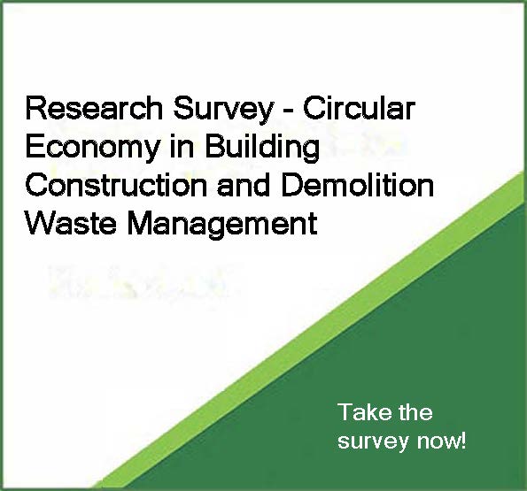 Research survey on Circular economy(CE) in building construction and demolition waste(BCDW) management
