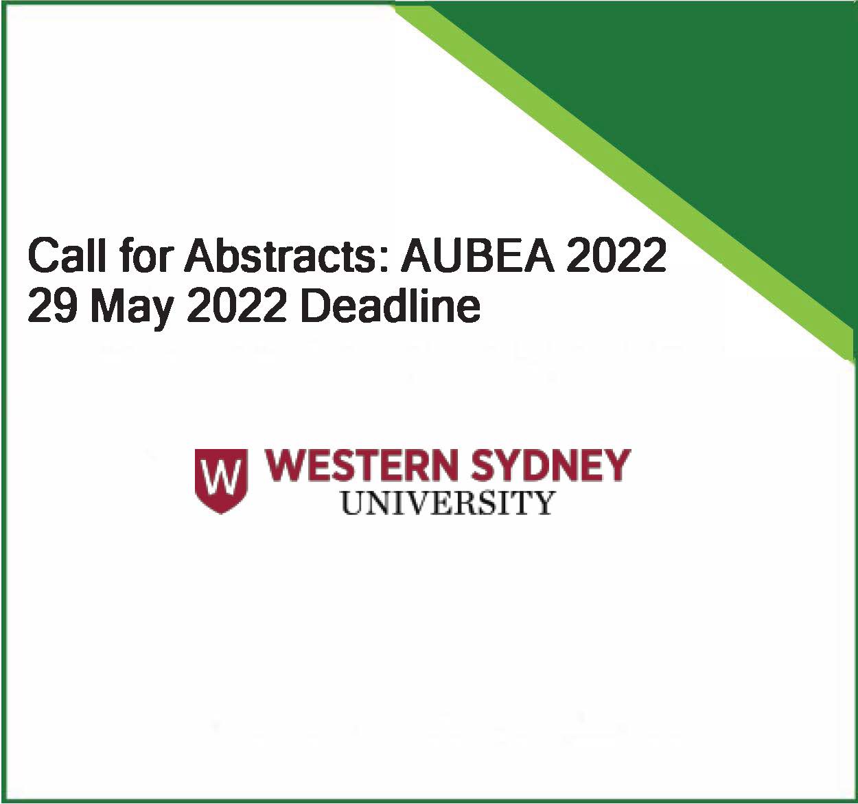 Call for Abstracts: AUBEA 2022