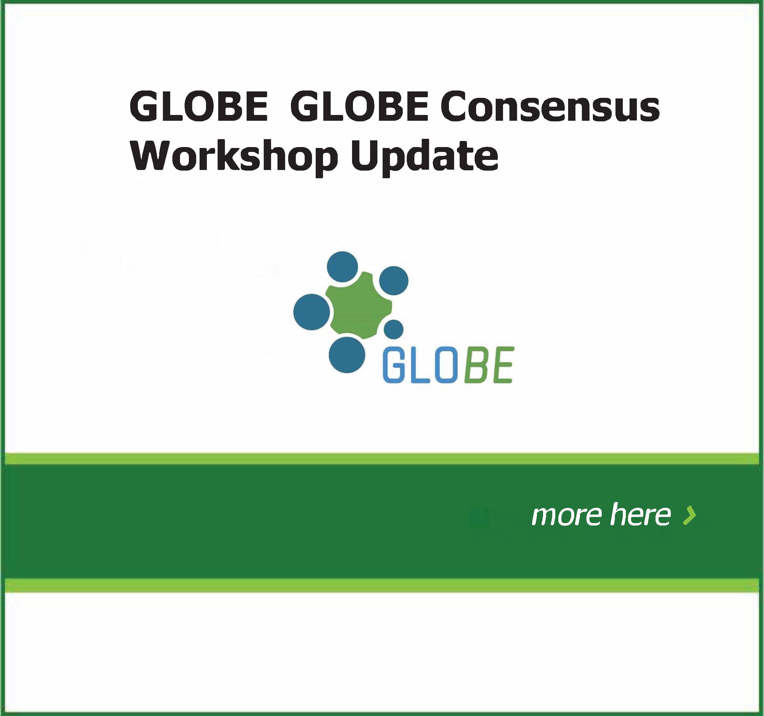 GLOBE Consensus workshop, Lausanne