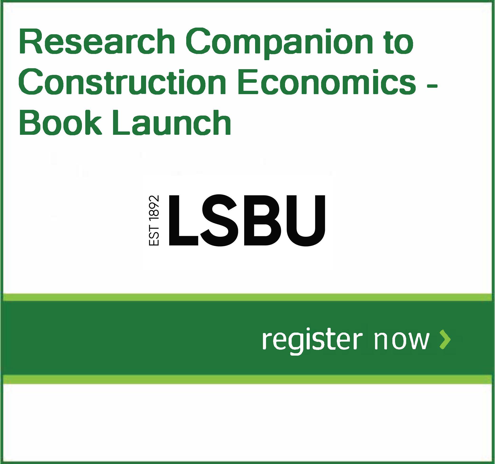 Research Companion to Construction Economics Book Launch 26 May 2022