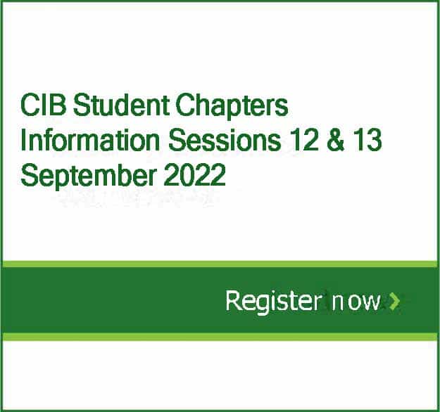 CIB Student Chapters Information Sessions 12 & 13 September 2022