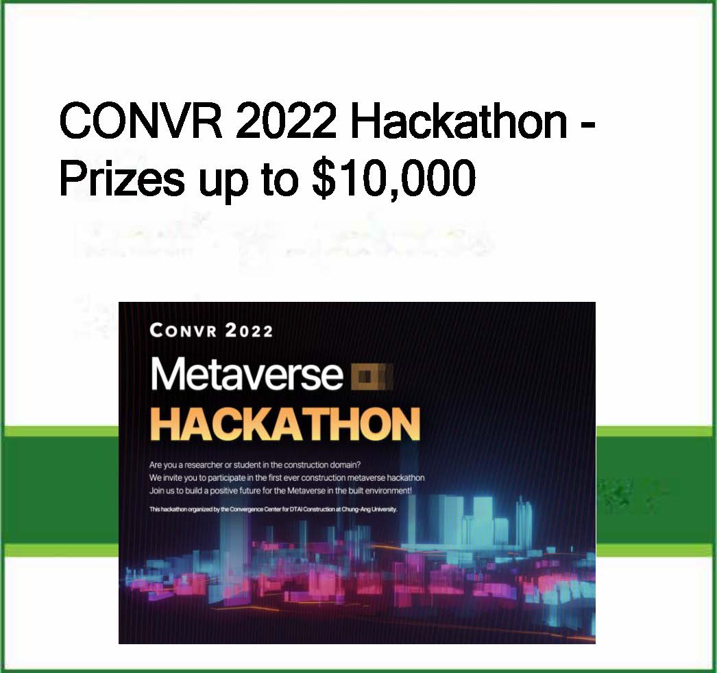 CONVR 2022 Hackathon – Prizes up to $10,000