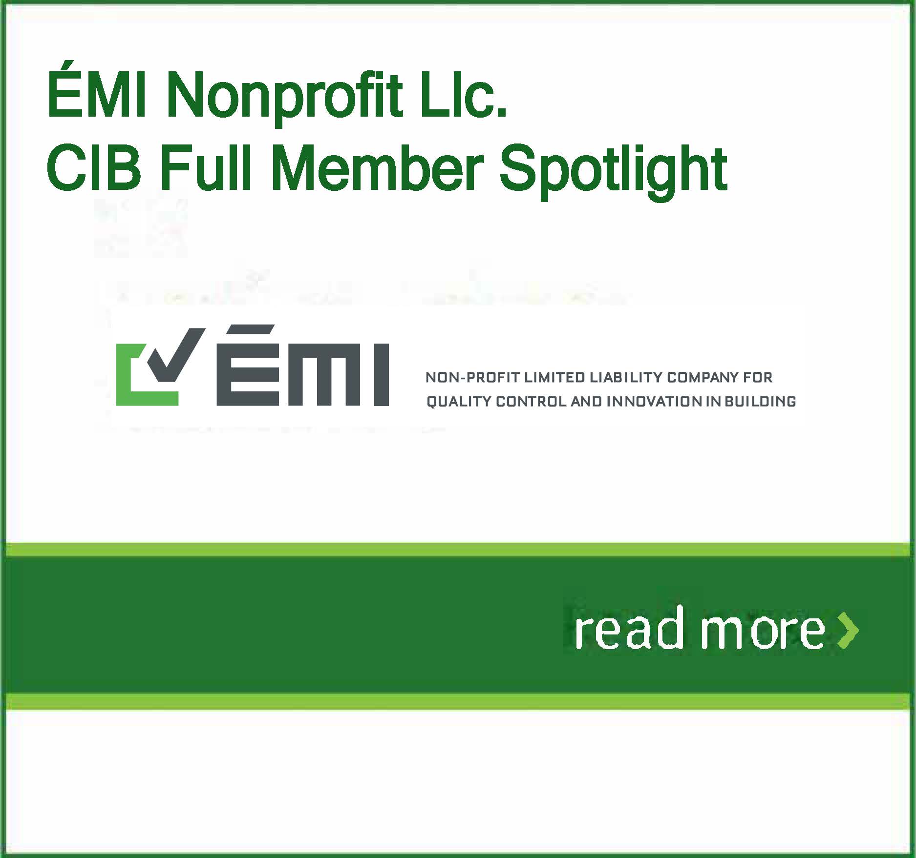 CIB Full Member Spotlight: ÉMI Nonprofit Llc.