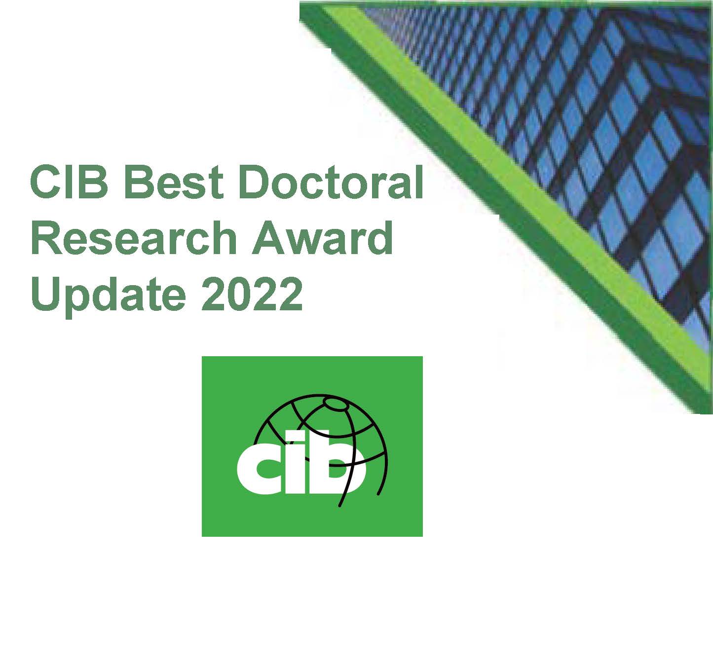 CIB Best Doctoral Research Award 2022 – Now Closed
