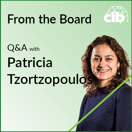 From the Board – Q&A with Patricia Tzortzopoulos
