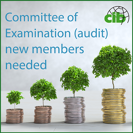 New members required for the CIB Committee of Examination (annual accounts audit)