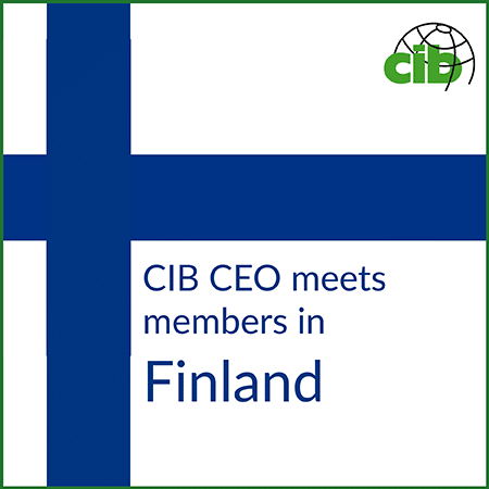 CIB CEO meets members on visit to Finland