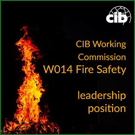 CIB Working Commission W014 (Fire Safety) – leadership position