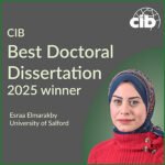 CIB Best Doctoral Dissertation 2025 winner